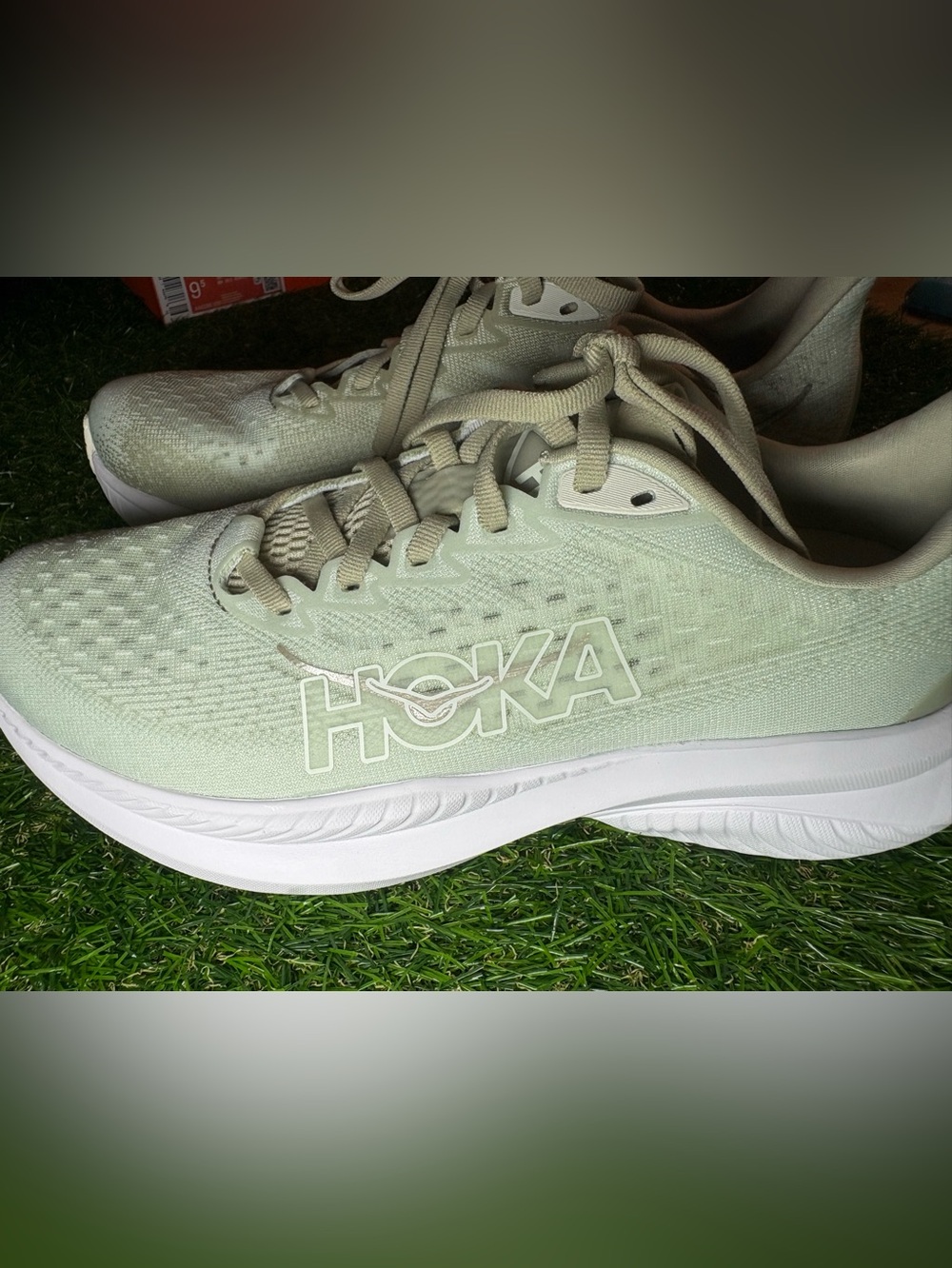 Hoka Mach 6 Women's Mint Green Athletic Running Shoes